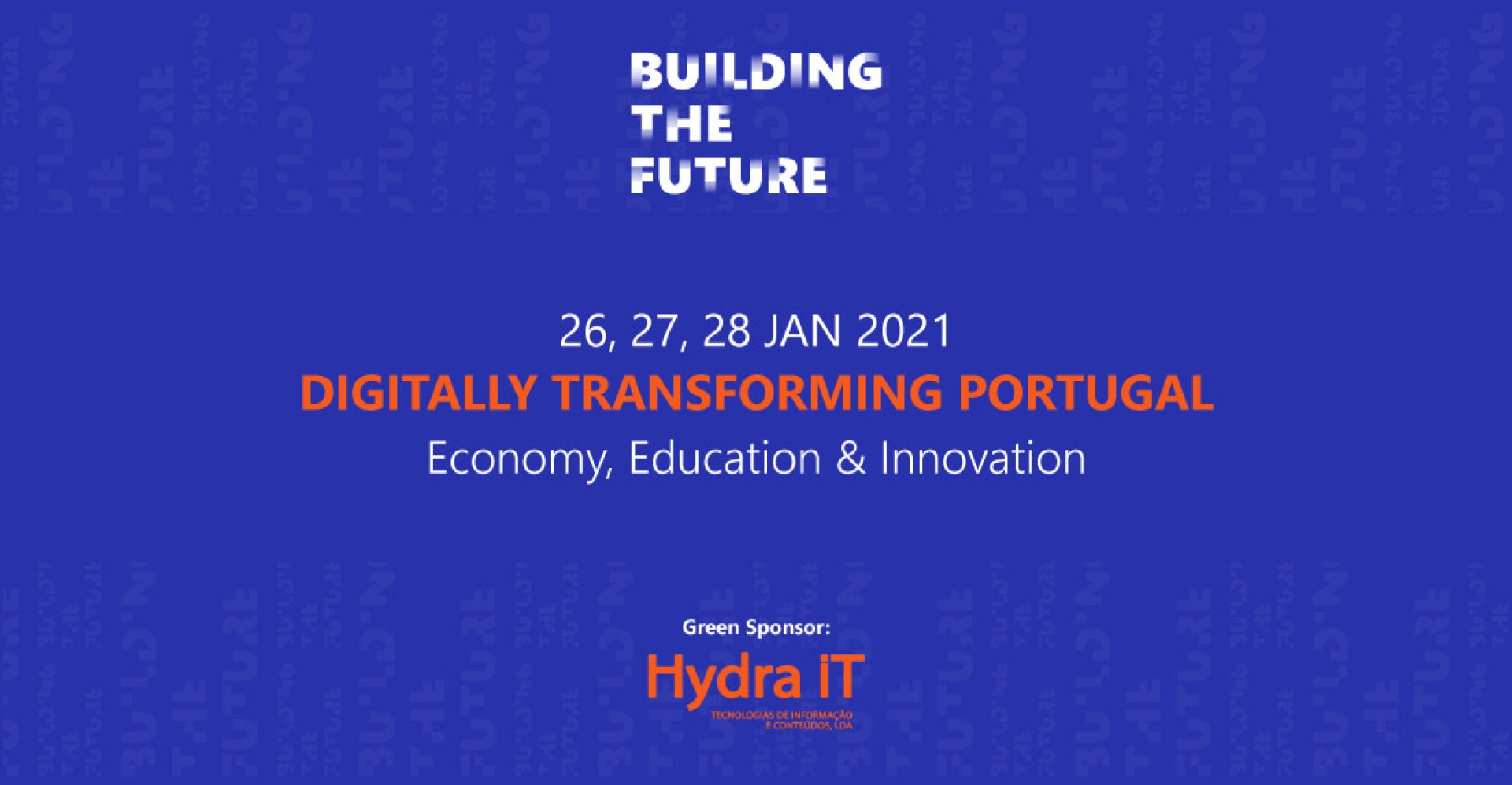 Hydra IT é Green Sponsor do Building the Future 2021