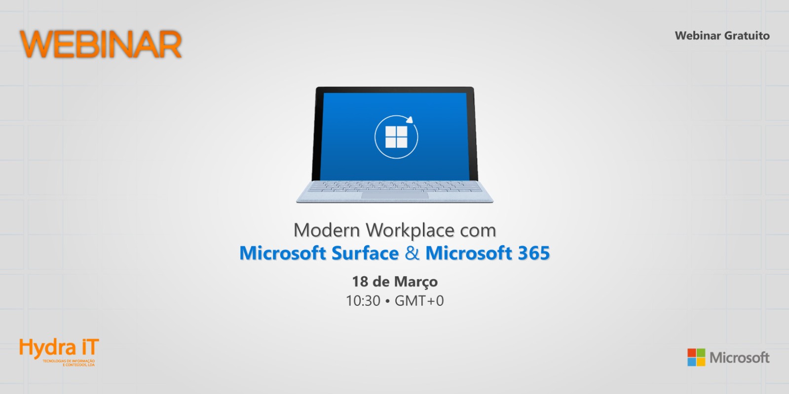 Modern Workplace com Microsoft Surface & Microsoft 365