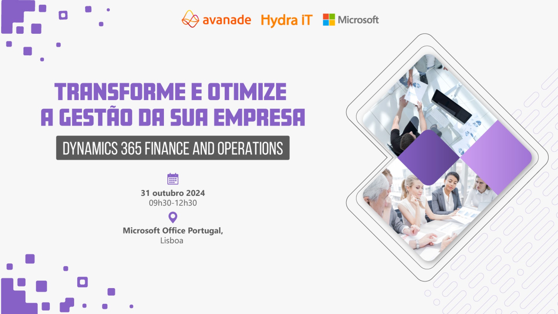 Hydra iT apresenta a localização portuguesa do Microsoft Dynamics 365 Finance and Operations, em parceria com Avanade e Microsoft